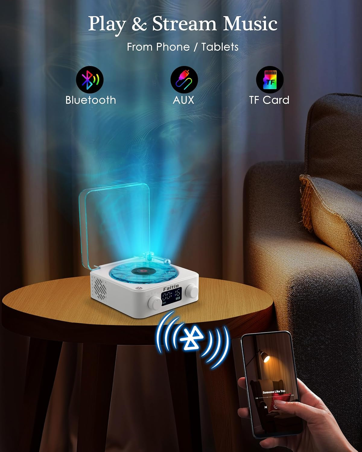 Mini Retro White Noise Bluetooth Speaker