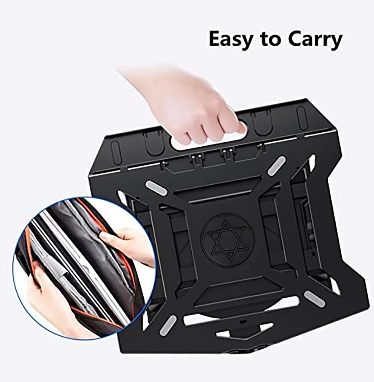 10-17" Laptop Stand with Phone Mount