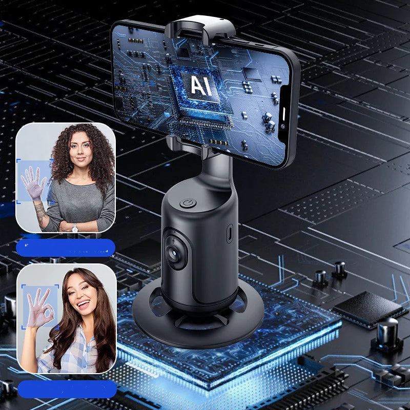 Automatic Face Tracking Phone Stabilizer with 360° Rotation