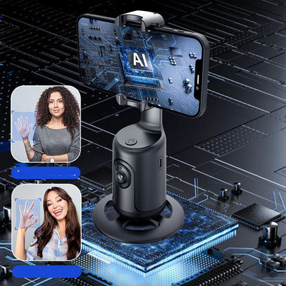 Automatic Face Tracking Phone Stabilizer with 360° Rotation