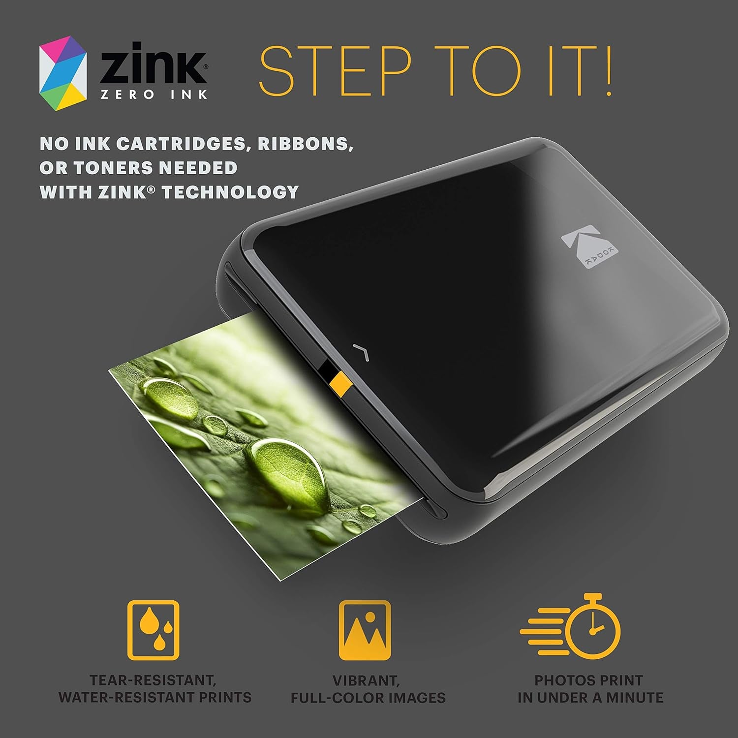 Kodak Step Mobile Zero Ink Instant Photo Printer